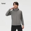 Мужская мягкаяshell куртка KOLON SPORT с капюшоном и защитой от ветра GTX Windstopper