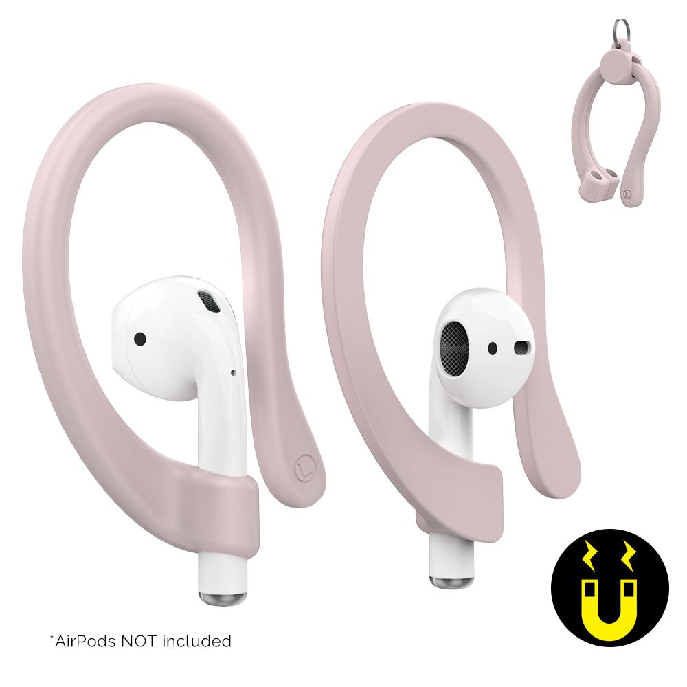 Мягкие силиконовые противопотерянные ушные крючки для AirPods 1/2/3/Pro/Pro 2, спортивные противоскользящие держатели для ушей с зажимом для хранения для бега, спортзала
