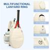 Shoulder Sports Racket Backpack, Large Capacity Travel Multi-compartment Storage Bag with Separate Shoe Compartment