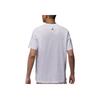 Jordan Спортивная футболка с коротким рукавом и логотипом Dri-FIT, цветочная графика, для активного отдыха, мужская, белая, FZ1929100