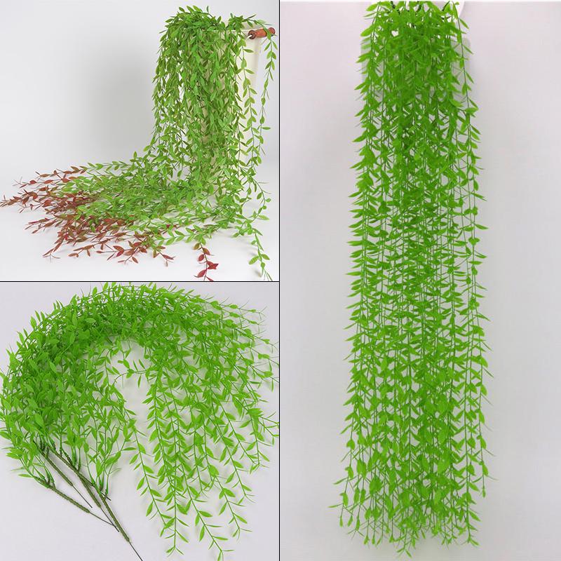 Моделирование зеленого листа DIY украшения классический ротанг дома ивы лозы растения