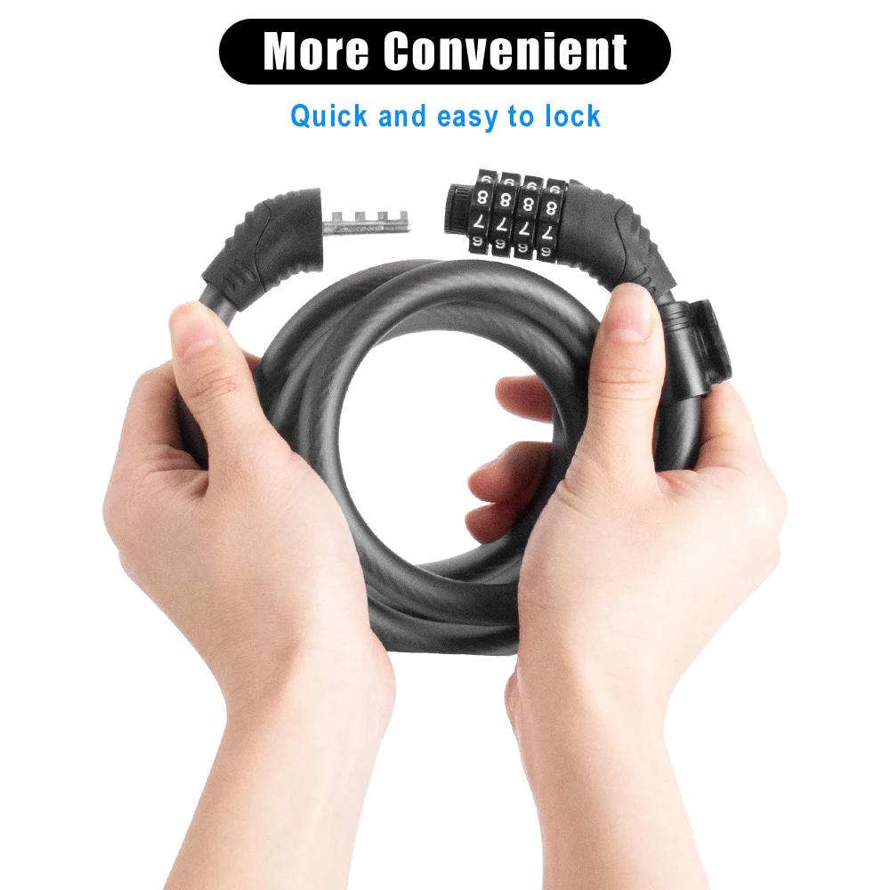 Anti-Theft Ideal Locks 4 Digit Code KickScooter Password Lock for Segway Ninebot ZT3 G2 G30 F2 E2 Electric Scooter Parts
