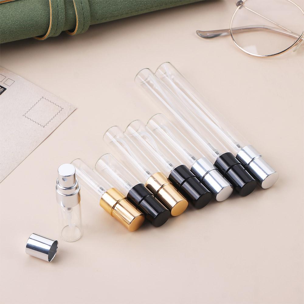 Gold Silver Cap Cosmetic Container Perfume Atomizer Refillable Glass Bottle Spray Bottle