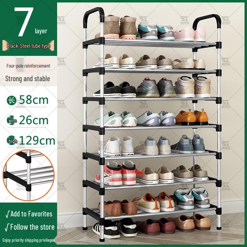 Тонкая многоярусная обувница для прихожей или общежития