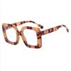 Fashion Anti-Blue Glasses Women'S Personality Plain Square Large Frame Flat Glasses Glasses Frame Tide Tr90 Glasses Frame