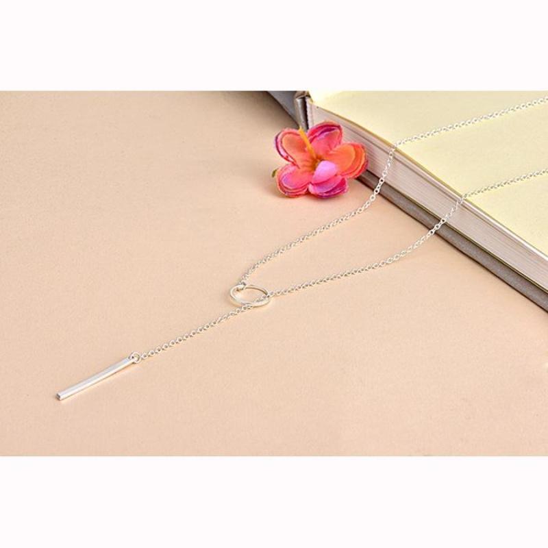 Изысканное минималистское простое круглое ожерелье с золотыми подвесками и ожерельями-барами