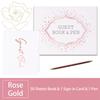 Elegant Wedding Guest Book Set Includes Pen & Guest Sign In Card 100 Pages for