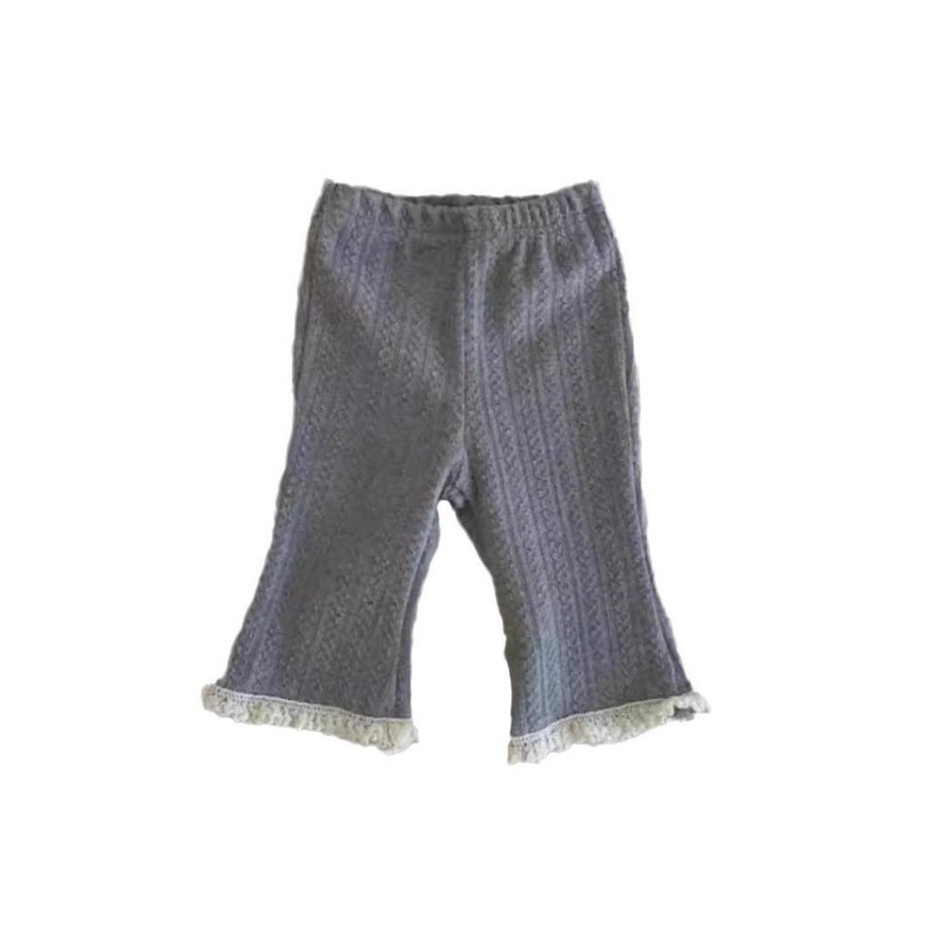 Кружевные леггинсы для девочек - Новая осенняя мода 2025, Детская одежда в корейском стиле, Детские длинные брюки