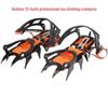 Professional 12-Tooth Anti-Slip Crampons for Rock Climbing, Ice Climbing, Mountaineering, and Snowfield Adventures.