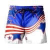 Мужские повседневные модные шорты с принтом в честь Дня независимости, мужские свободные дышащие шорты с принтом