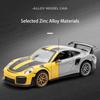 1/32 Scale 911 GT2 RS Diecast Car Model Toy, Pull Back Toy Vehicle with Sound and Light for Kids Toddler Boys Girls Gift Collection
