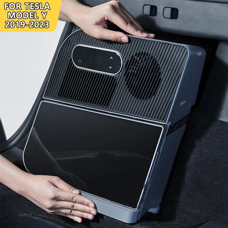 For Tesla Model Y 2019-2025 15L Car Refrigerator Fridge Freezer Compressor Cooling LHD RHD Trunk Fridge Medicine Storage Travel