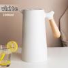 1L Large Capacity Kettle Household Coffee Pot Glass Liner Hot Water Jug Bottle Vacuum Flask  Thermos Nordic Thermal Insulation
