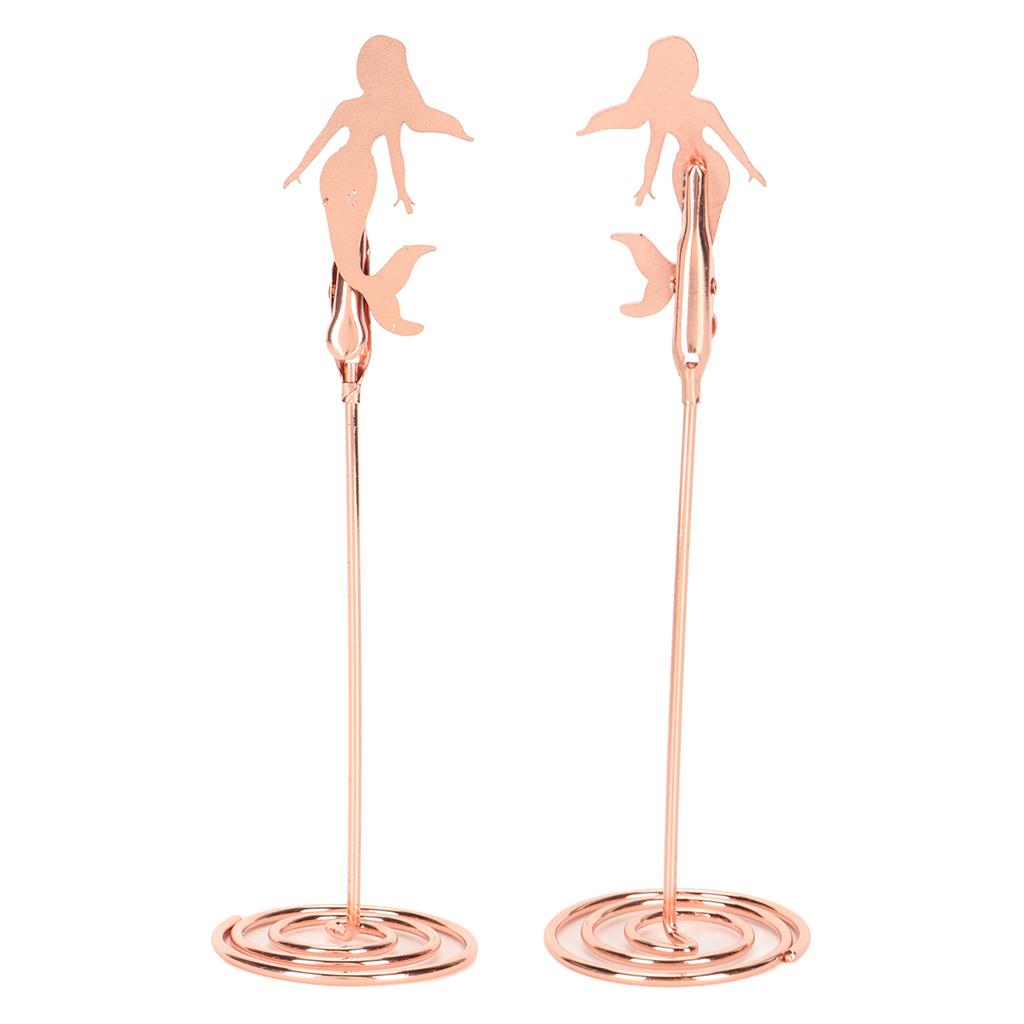 10 шт. держатель для номера стола спиральное основание в форме русалки держатель для имени свадебного стола зажимы для фото