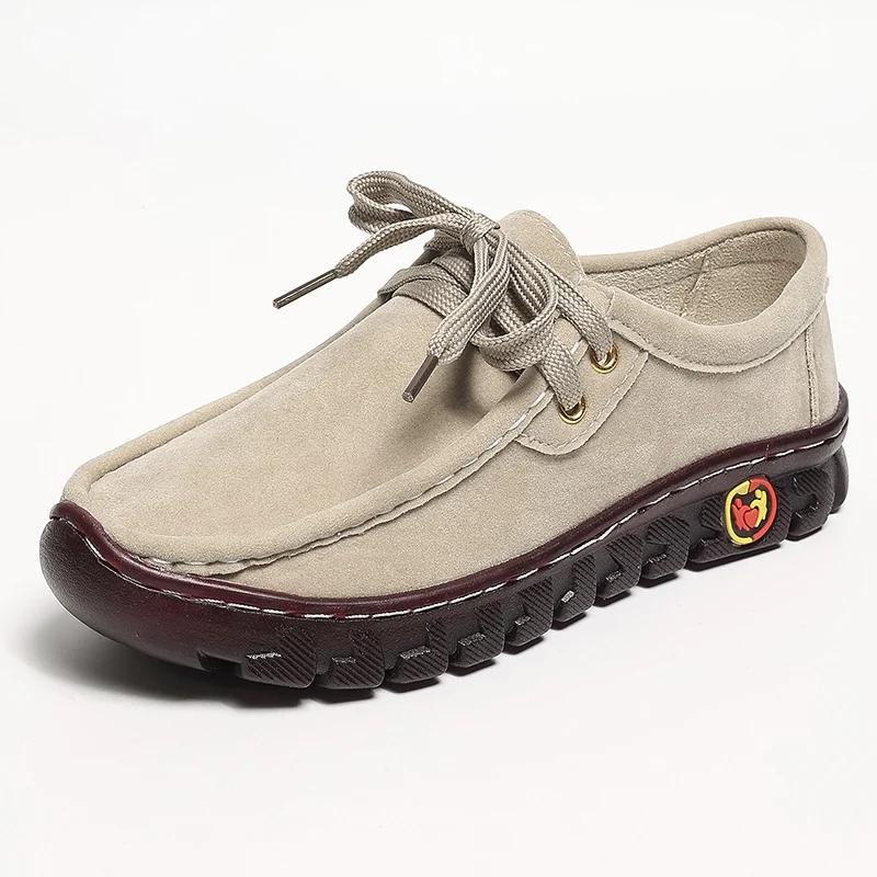 Lucyever Fashion Flock Platform Sneakers Women Plus Size Slim Up Flats Shoes Women Non Slip Thick Sole Promise Shoes 43