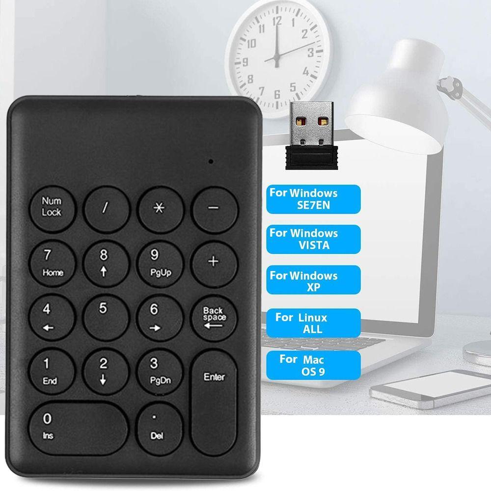 For Laptop Notebook Tablets Accounting Teller 2.4G Wireless Numpad Digital Keyboard Numeric Keypad