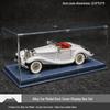 1/24 Mercedes-Benz 500K Модель автомобиля из легкого сплава со звуком и светом: Классический ретро-украшение с откидной крышкой, подарочная коробка к празднику середины осени