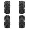 4 шт. 1,9-дюймовые шины для радиоуправляемого краулера, резиновые шины с пенополиуретановой вставкой для радиоуправляемого краулера 110 SCX10, черные