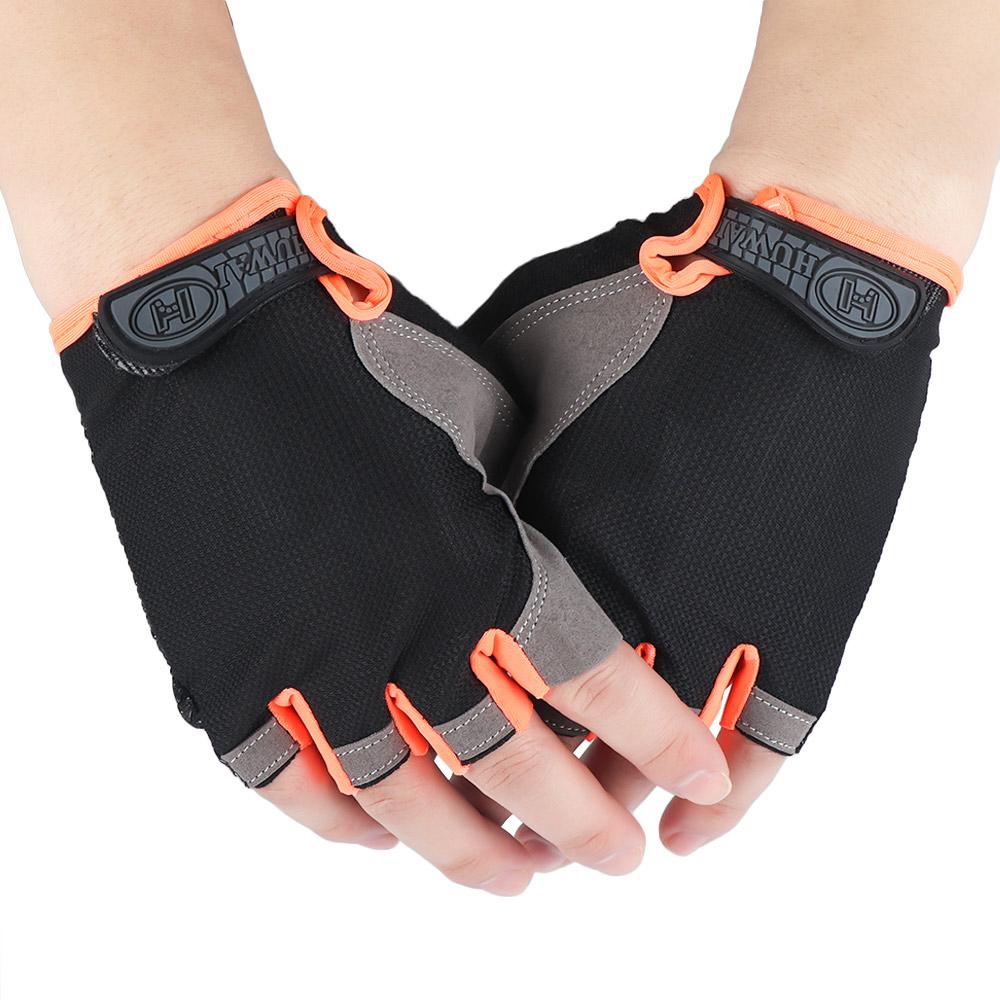 Нескользящее Велосипедное Оборудование Перчатки без пальцев Перчатки для тренажерного зала Велосипедные перчатки Напульсник Спортивные варежки