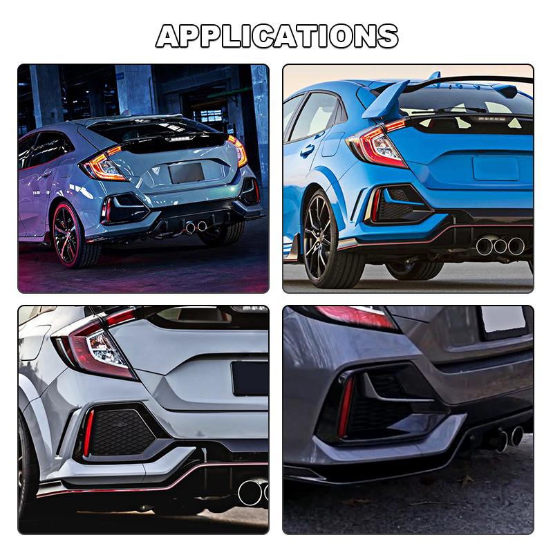 71506-TGG-A00 Rear Bumper Tow Hook Cover For Honda Civic Hatchback 2016 2017 2018    Tow Hook Cover Replacement Part