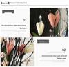 Декоративная искусственная цветочная композиция для телевизора в гостиной, комнатные сушеные цветы, напольный цветочный декор