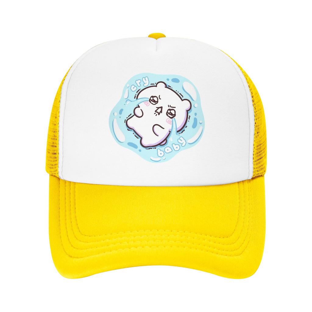 Adult Chiikawas Cryba Trucker Hat Fashion Mesh Baseball Caps Snapback Caps Dad Hat Sun Caps Adjustable Trucker Cap Summer