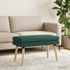 Double Layer Bench Dark Green 80 x 40 x 47 cm Fabric