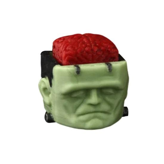 1/5 шт. Хэллоуин Кубическая голова Фигурка Жуткий Мини Череп Тыква Зомби Черный Кот Голова Смола Статуэтка Игрушка Украшение для дома офиса рабочего стола