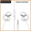 Wired Headphones Type C 3.5mm Surround Sound Earbuds Handsfree Sports Gamer Headsets in HD Mic Earphones