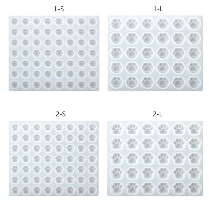 Animal Paw Epoxy Resin Molds Mini Cat Claw Wax Pellet Silicone Mould Handmade Candle Molds DIY Cake Chocolate Decoration