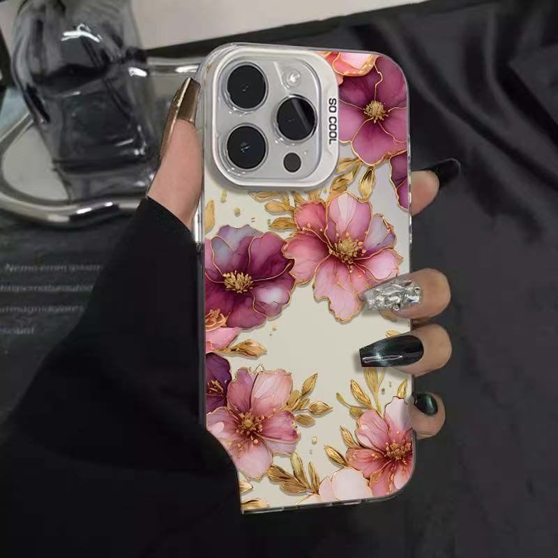 Новый цветок для чехла мобильного телефона iphone16 Apple 15promax/14 личность 13pro12 Япония и Корея 11xr