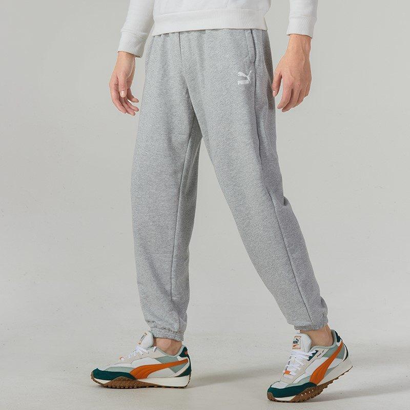 Puma Мужские вязаные спортивные штаны Серые 533118-04