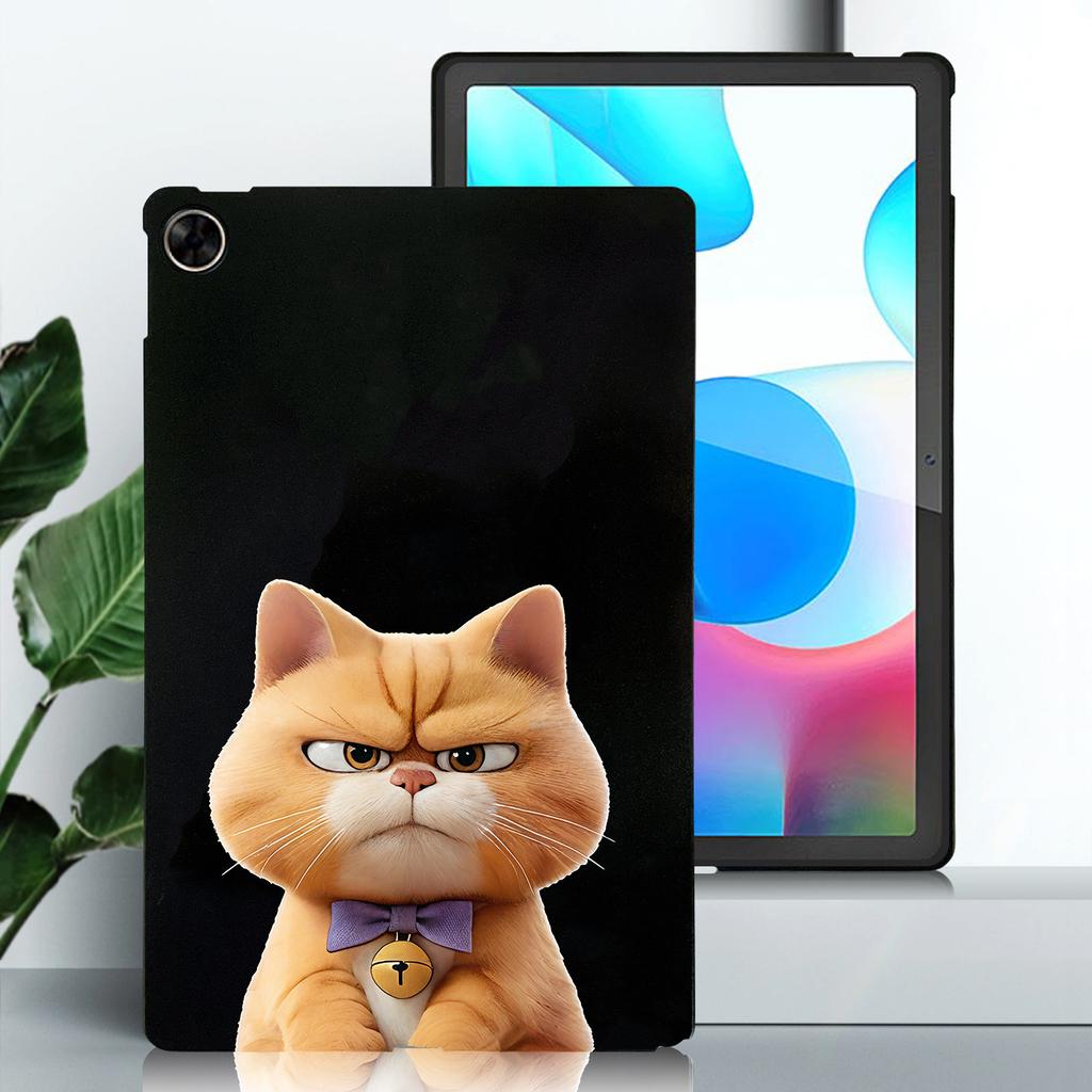 Мягкий черный защитный чехол TPU с рисунком щенка и кота для OPPO Realme Pad 10,4 дюйма/OPPO Realme Pad 5G, противоударный чехол для планшета