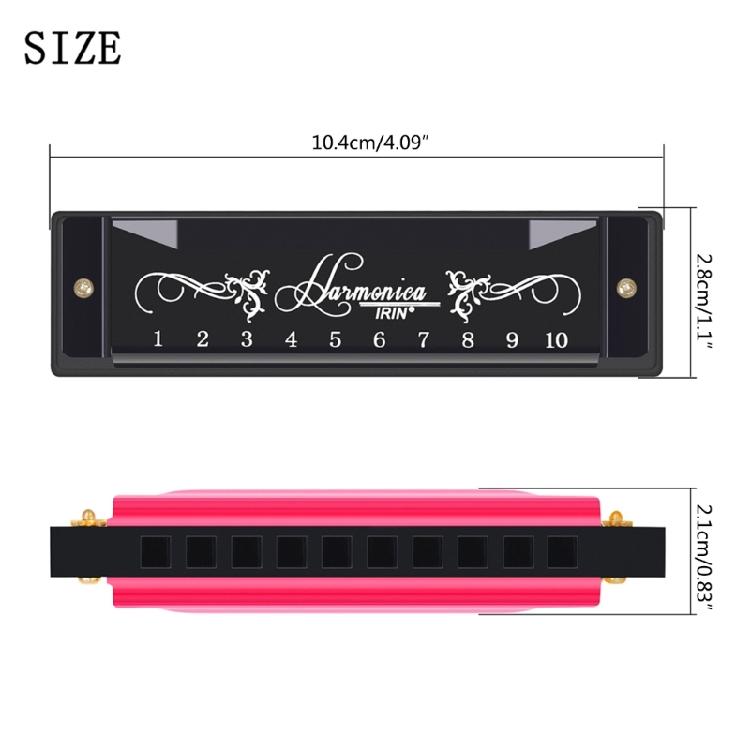 Blues Harps Губная гармошка 10 отверстий 20 тонов Гармоника для начинающих, профессионалов