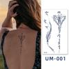 2 Sheets Semi Permanent Women's Arm Back Temporary Tattoos Waterproof and Durable Herbal Tattoos