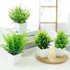4 шт. Мини-искусственные зеленые растения в горшках, маленькие искусственные растения с горшком для дома, офиса, стола, полки, декора в стиле кантри, ванной комнаты