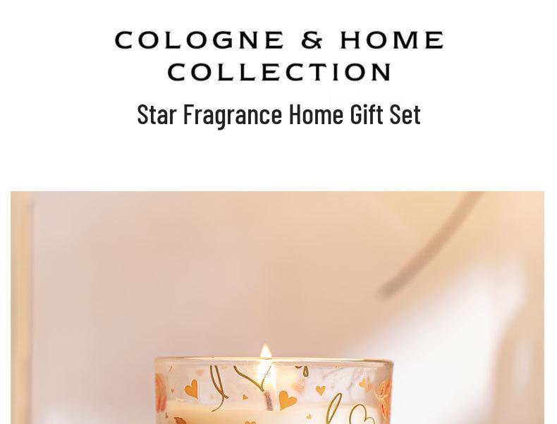 Rose Fragrance Soy Wax Scented Candle in Glass Cup - Perfect for Bedroom or Home, Gift Box Included