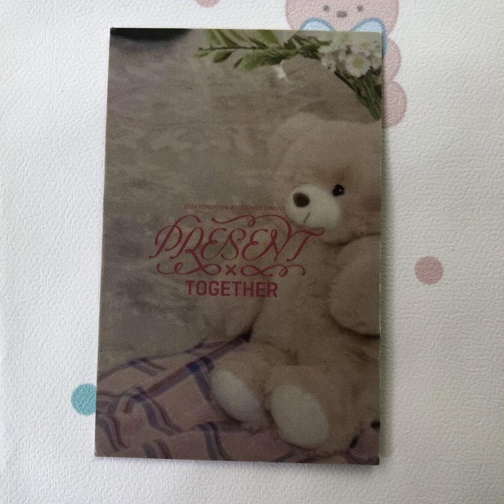 [Б/У] TXT Тэхён ФАНЛАЙВ MOAZONE Санок Фотокарточка