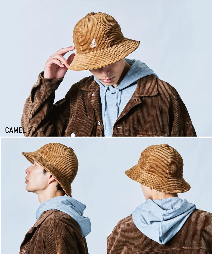 [Kangol] Шляпа SMU Широкий Вельвет Повседневная ВЕРБЛЮЖИЙ L