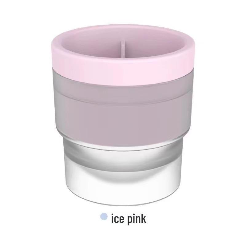 Food Grade Large Ice Ball Mold - Silicone Round Ice Tray for Whiskey & Household Use