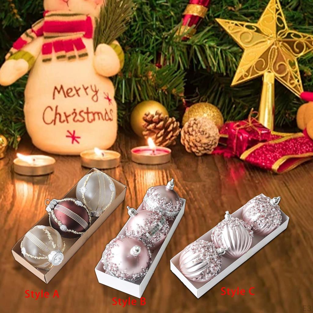 Рождественские подвесные украшения, украшения, набор шаров для свадьбы