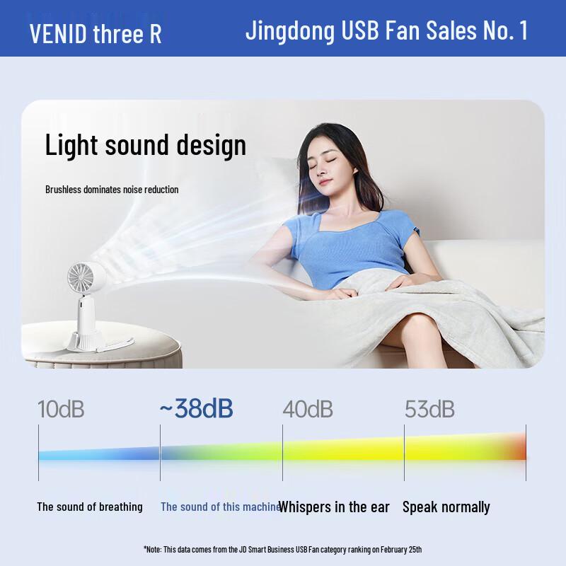VENIDER Portable Handheld Cooling Fan