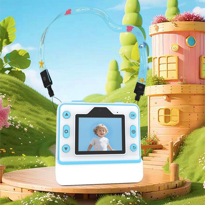 New Print Camera Shoots and Shoots Immediately, Front and Rear Dual Cameras 3000WHD Thermal Paper Printing Photo Digital Camera