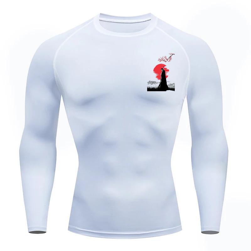Guts Clothing Фитнес Компрессионная Беговая Футболка Мужские Топы Футболки с Принтом Летучей Мыши Быстросохнущая Спортивная Одежда для Тренажерного Зала Джерси Футболка для Мужчин