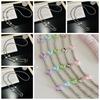 Sweet Mobile Phone Chain Long Beads Phone Strap Fashion Cellphone Lanyard  Phone Accessories