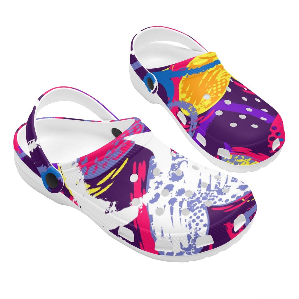 Printed EVA Garden Clogs Women Men Lightweight Breathable Slip On Shoes Beach Pool Bathroom Home Summer Sandals Daily Sandals