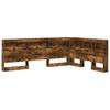 Storage Headboard Smoked Oak 135 cm Engineered Wood