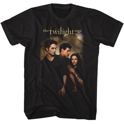 Футболка Сага Сумерек JACOB BELLA EDWARD MOON Новая Лицензионная Черная Хлопковая Унисекс Футболка
