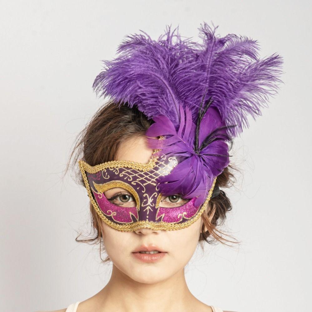 Rhinestone Half-Face Lace Mask Seductive Style Masquerade Ball Mask Ladies