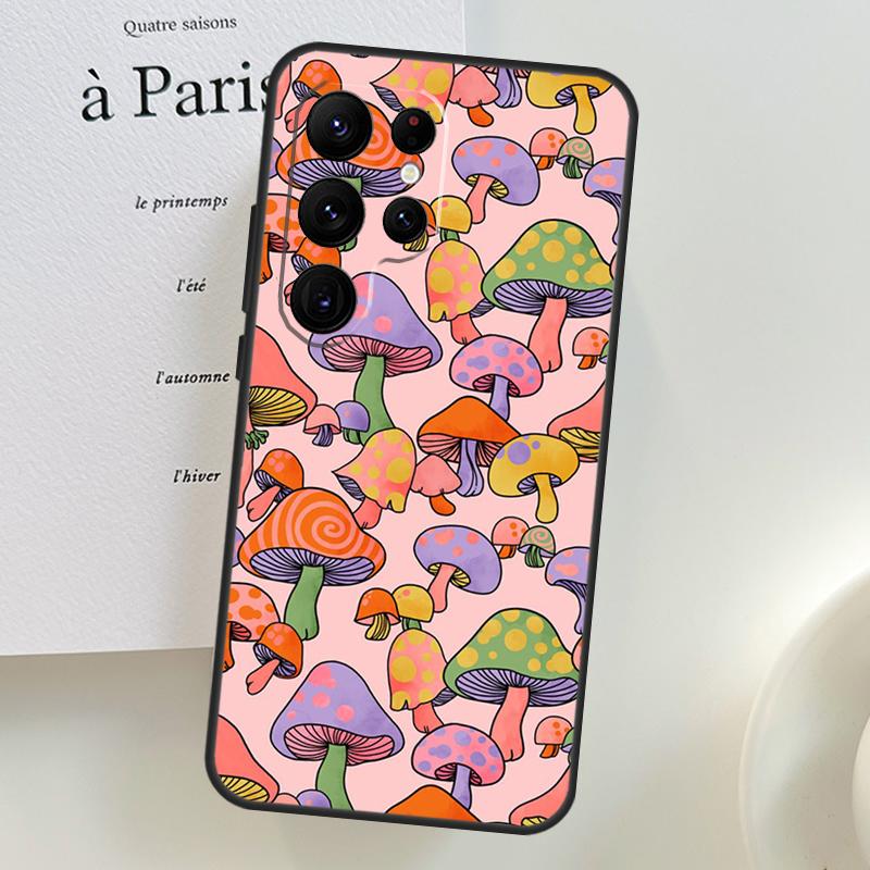 retro Groovy hippie boho rainbow Case For Samsung Galaxy S26 Ultra S24 S23 S22 S21 S25 Ultra S10 S20 Plus S25 FE Phone Cover